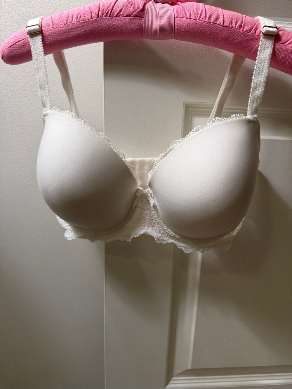 Victoria’s Secret white adjustable strap under underwear bra